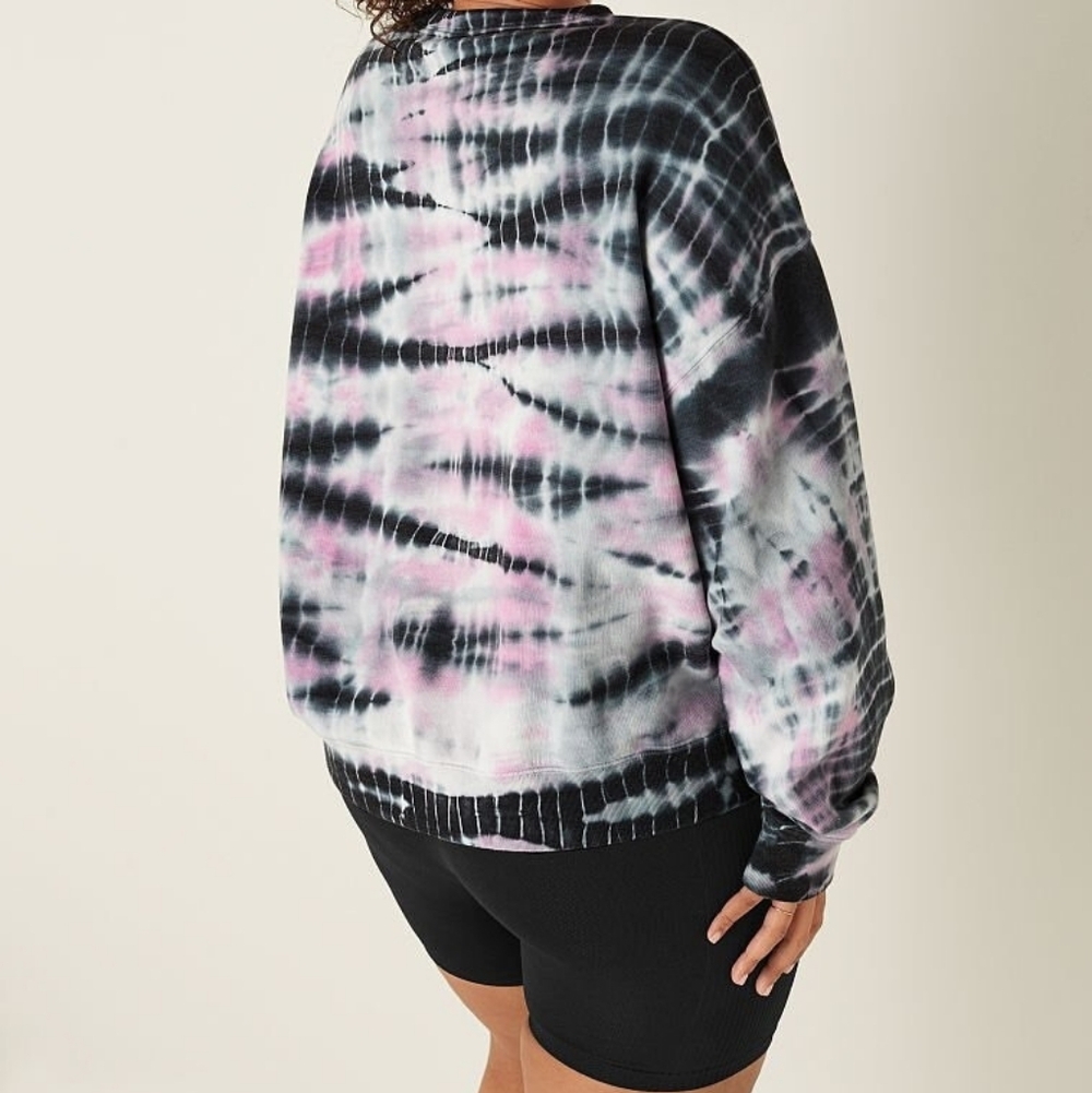 PINK Victoria's Secret Bamboo Multi Color Crew Sweatshirt - Picture 3 of 5